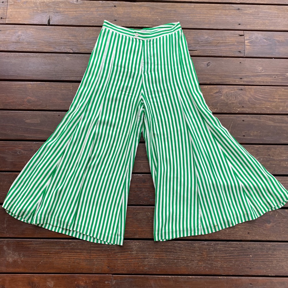 Anthropologie Mackenzie wide leg striped pants
